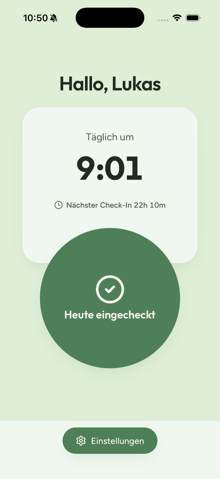 Täglicher Status