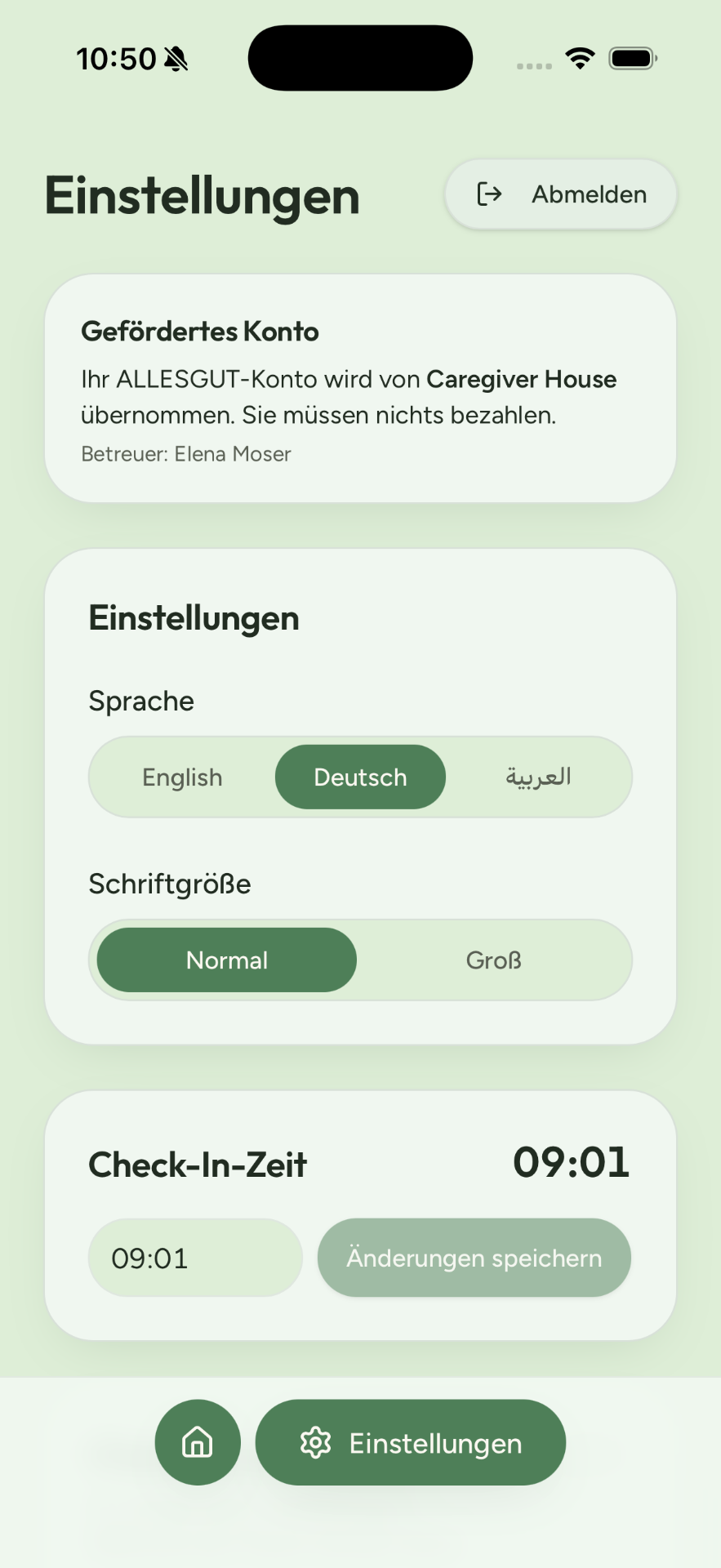 Datenschutz & Einstellungen